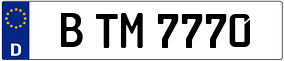 Trailer License Plate